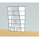 Bookshelf  (H217cm - W149 cm)