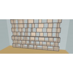 Custom bookcase (H254cm - W460 cm)