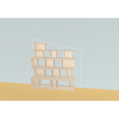 Bibliotheek  (H166cm - B183 cm)