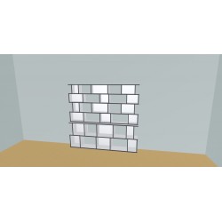 Bookshelf  (H176cm - W210 cm)