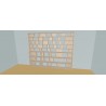 Custom bookcase  (H236cm - W330 cm)