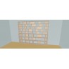 Custom bookcase  (H236cm - W340 cm)