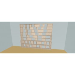 Custom bookcase  (H230cm - W335 cm)