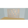 Custom bookcase  (H230cm - W335 cm)
