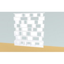 Custom bookcase  (H241cm - W224 cm)
