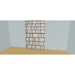 Custom bookcase  (H248cm - W190 cm)
