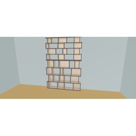 Custom bookcase  (H248cm - W190 cm)