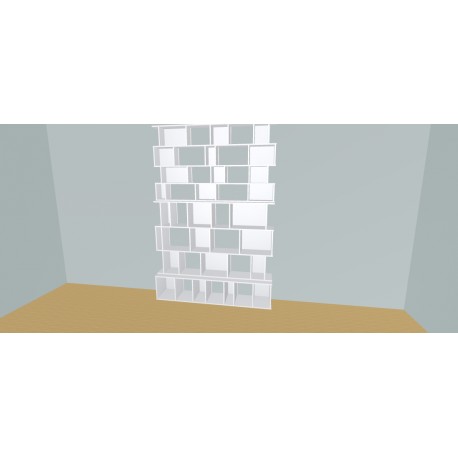 Boekenkast op maat  (H250cm - B190 cm)