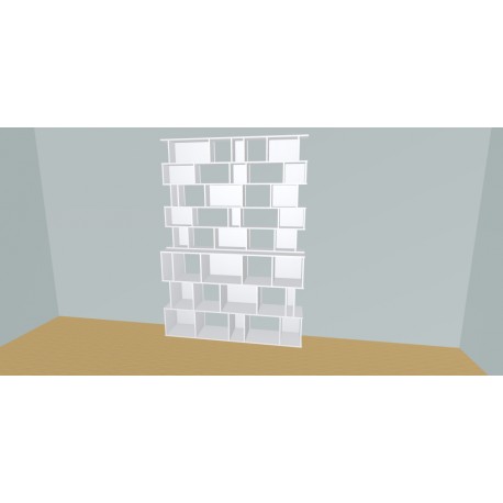 Boekenkast op maat  (H239cm - B190 cm)