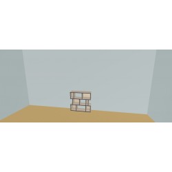 Boekenkast op maat  (H82cm - B97 cm)