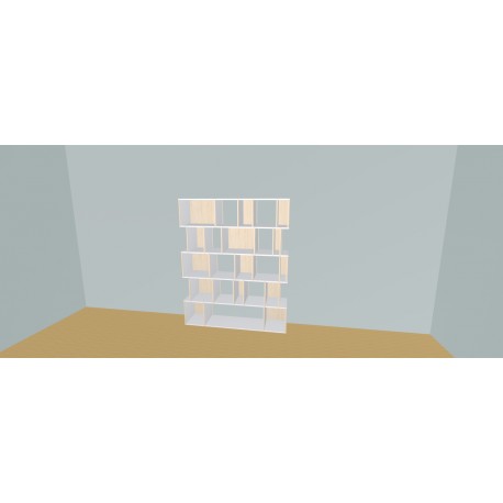 Custom bookcase  (H181cm - W164 cm)
