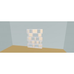 Custom bookcase  (H181cm - W164 cm)