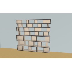 Custom bookcase  (H212cm - W250 cm)