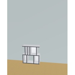 Custom bookcase  (H73cm - W70 cm)
