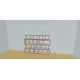 Custom bookcase  (H138cm - W220 cm)
