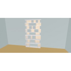 Boekenkast op maat  (H236cm - B150 cm)