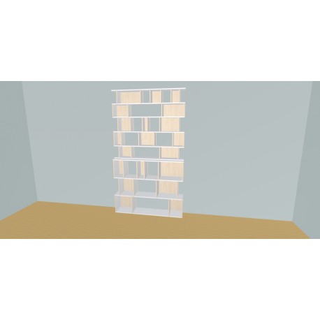 Custom bookcase  (H236cm - W150 cm)