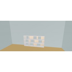 Custom bookcase  (H109cm - W231 cm)