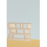 Custom bookcase  (H109cm - W149 cm)