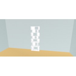 Boekenkast op maat  (H197cm - B78 cm)