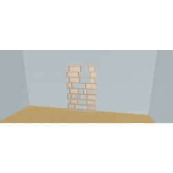 Boekenkast op maat  (H192cm - B140 cm)