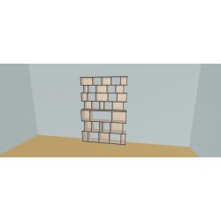 Custom bookcase  (H212cm - W164 cm)