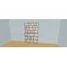 Custom bookcase  (H212cm - W164 cm)