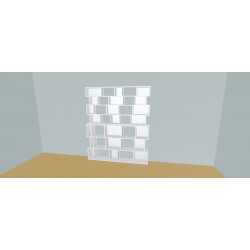 Boekenkast op maat  (H212cm - B200 cm)