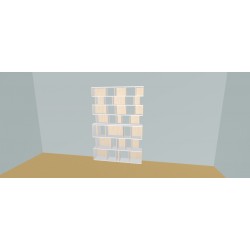 Custom bookcase  (H212cm - W160 cm)