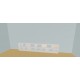 Custom bookcase  (H73cm - W368 cm)