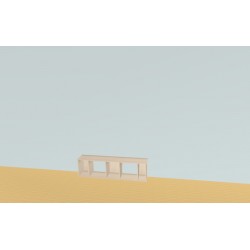 Meuble Bibliothèque sur-mesure (H38cm - L138 cm)