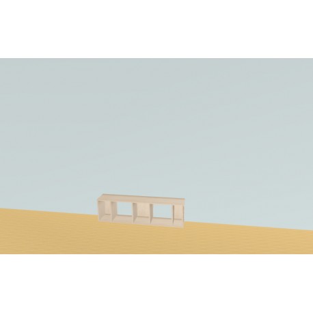 Meuble Bibliothèque sur-mesure (H38cm - L138 cm)