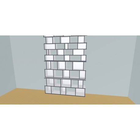 Boekenkast op maat  (H274cm - B200 cm)
