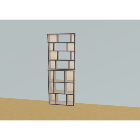 Custom bookcase  (H212cm - W80 cm)