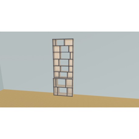 Custom bookcase  (H224cm - W80 cm)