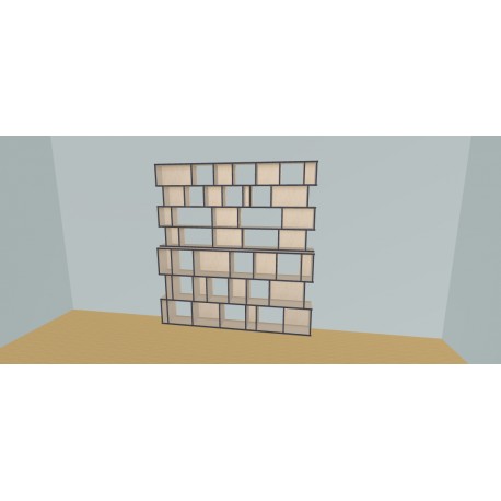 Meuble Bibliothèque sur-mesure (H218cm - L231 cm)