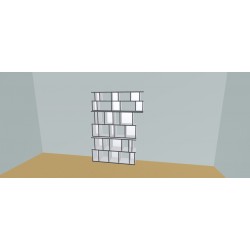 Custom bookcase  (H199cm - W161 cm)