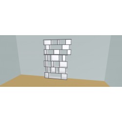 Boekenkast op maat  (H227cm - B175 cm)