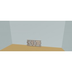 Custom bookcase  (H61cm - W165 cm)