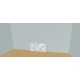 Custom bookcase  (H61cm - W165 cm)
