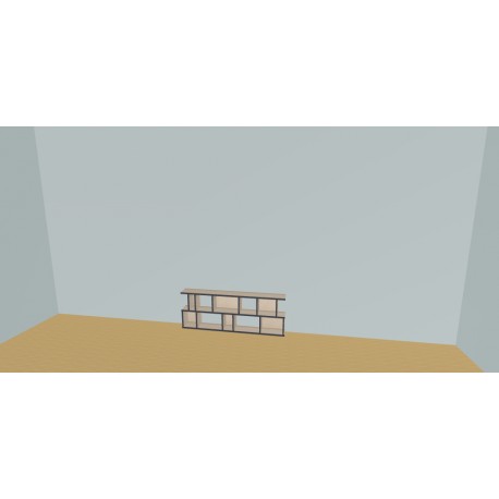 Meuble Bibliothèque sur-mesure (H49cm - L150 cm)