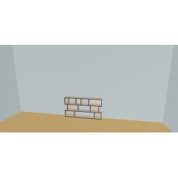 Custom bookcase  (H73cm - W150 cm)