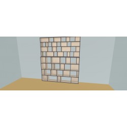 Custom bookcase  (H248cm - W240 cm)