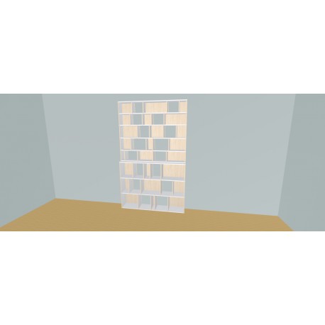 Custom bookcase  (H236cm - W161 cm)