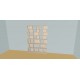 Custom bookcase  (H212cm - W170 cm)