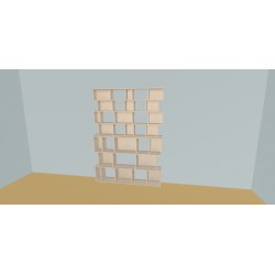Custom bookcase  (H212cm - W170 cm)