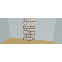 Meuble Bibliothèque sur-mesure (H266cm - L148 cm)