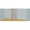 Custom bookcase  (H266cm - W148 cm)