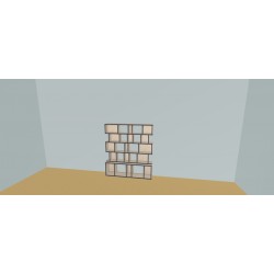 Meuble Bibliothèque sur-mesure (H141cm - L140 cm)