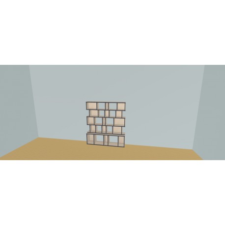 Meuble Bibliothèque sur-mesure (H141cm - L140 cm)